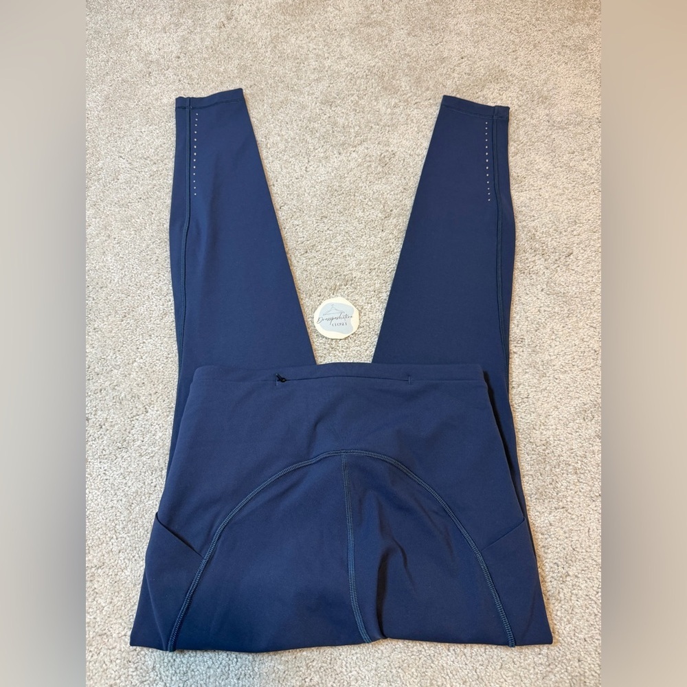 Lululemon Mineral Blue Reflective Align Leggings (Pockets) Back Zipper - Picture 5 of 6